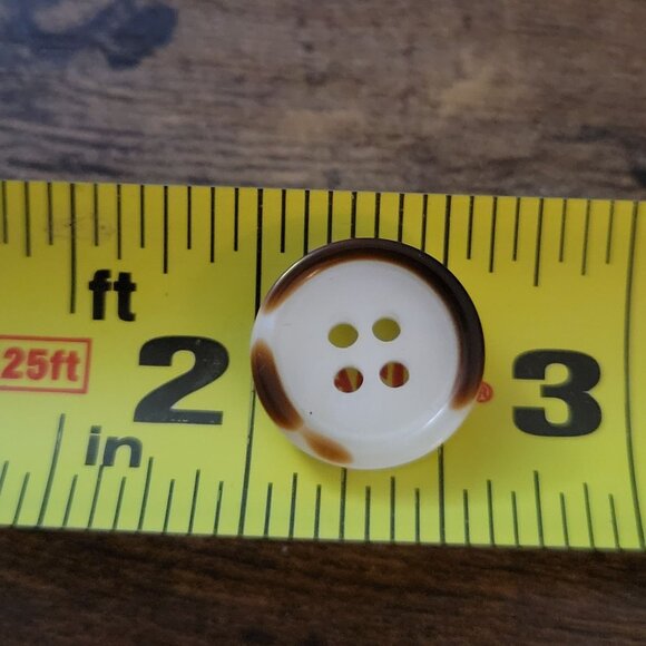 Button Assortment Gold White Mix Plastic Shank and Sew Through Mixed Lot of 26 - Picture 6 of 10